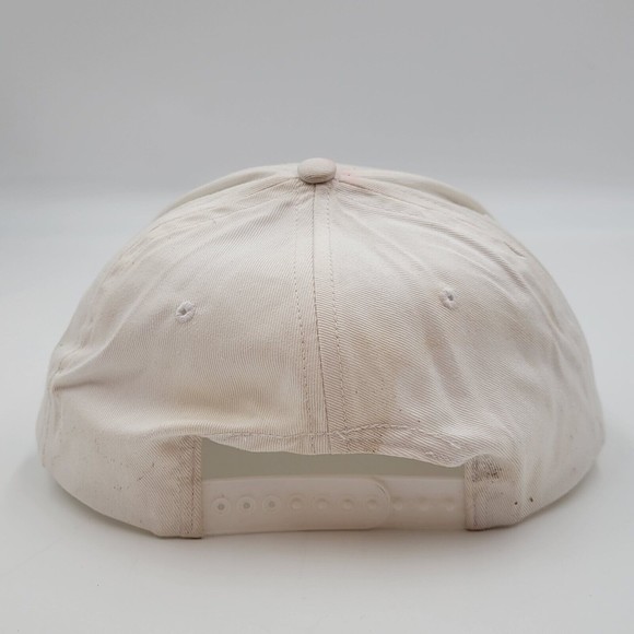 Vintage Teaming Up For Success White Rope Snapback Trucker Hat Cap Distressed - Picture 5 of 13